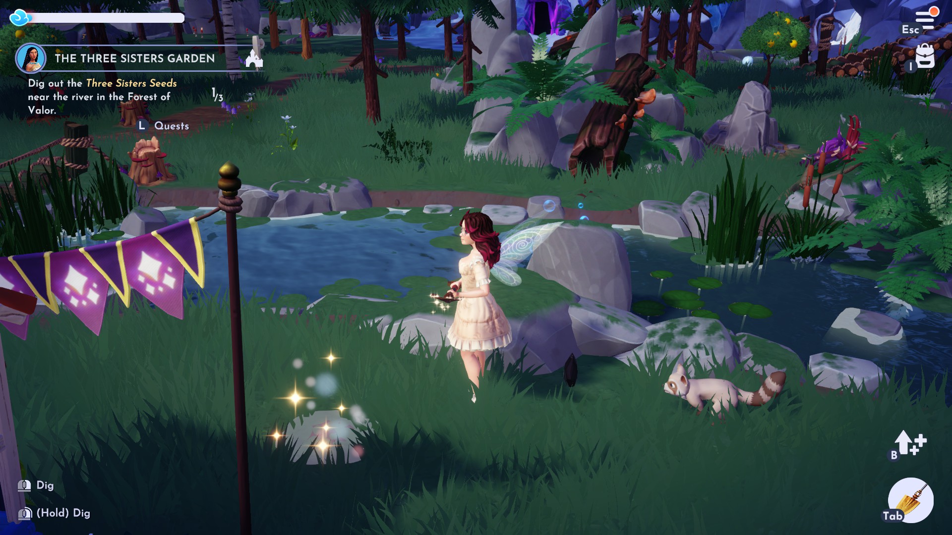 Disney Dreamlight Valley Pocahontas The Three Sisters garden quest