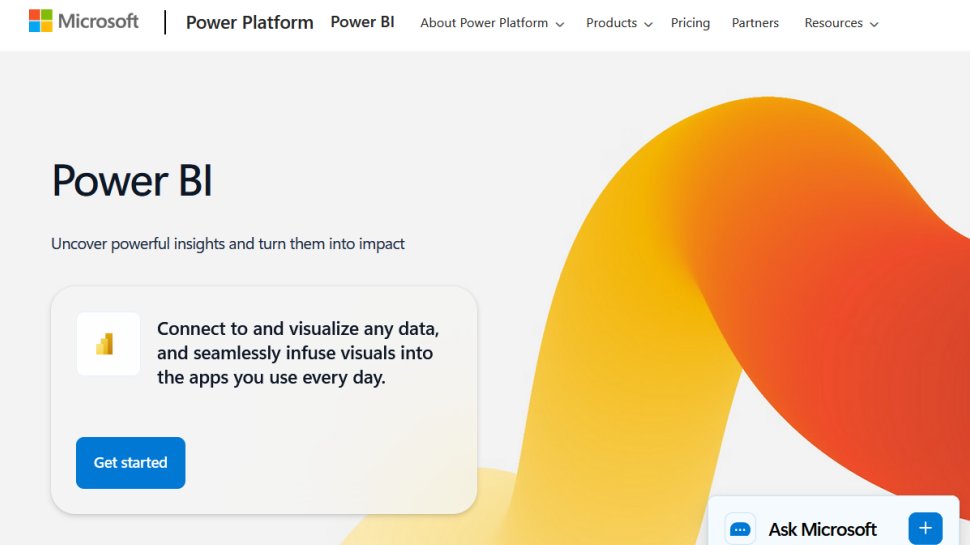 Power BI website screenshot (February 2026).