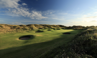 Royal Birkdale 2nd green pictured on a sunny day