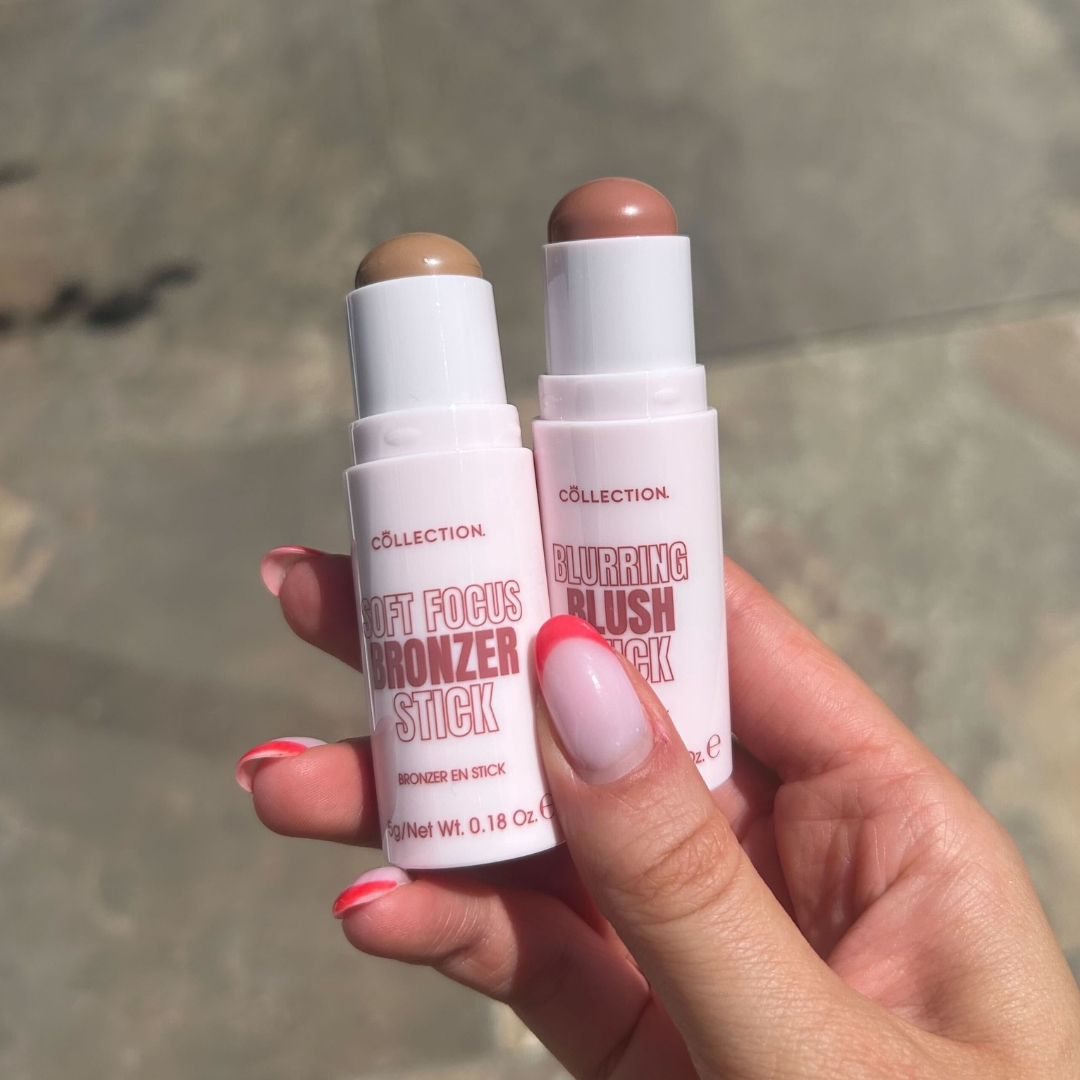 Collection Cosmetics Blurring Blush Stick and bronzer stick