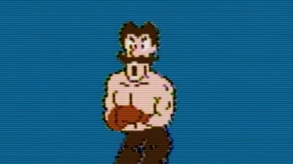 Von Kaiser looks shocked in a prototype of the NES game Punch-Out