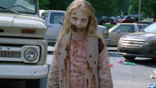 The first zombie girl in The Walking Dead.