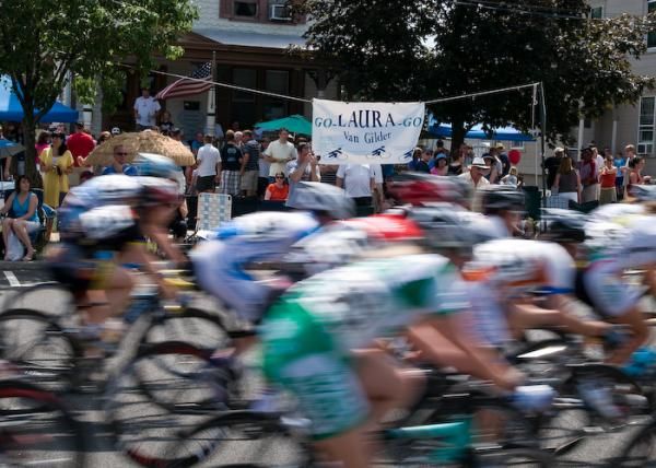 Laura Van Gilder (Mellow Mushroom) has developed a fan club at the Tour of Somerville