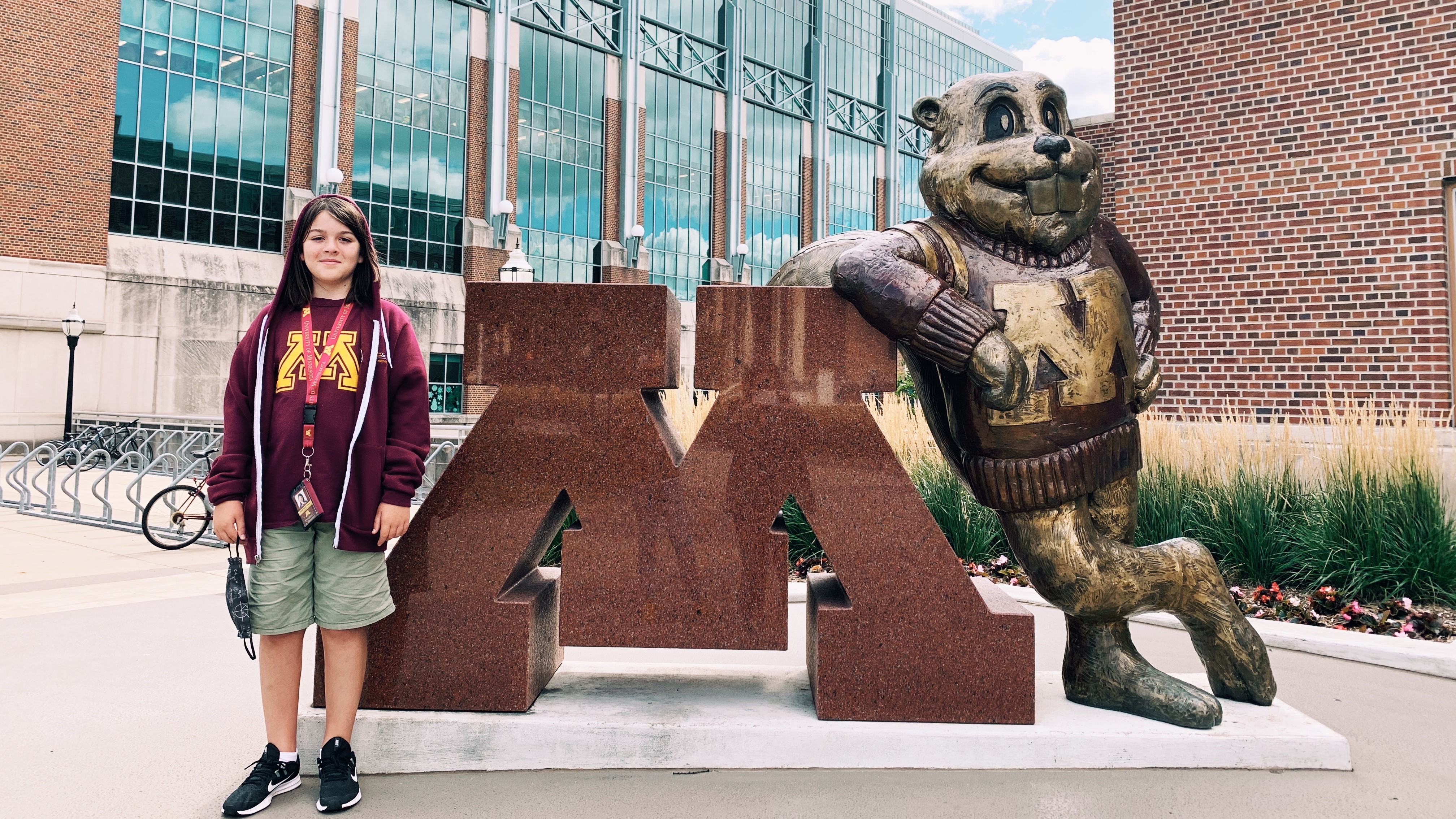 Elliott on the campus of the University of Minnesota.