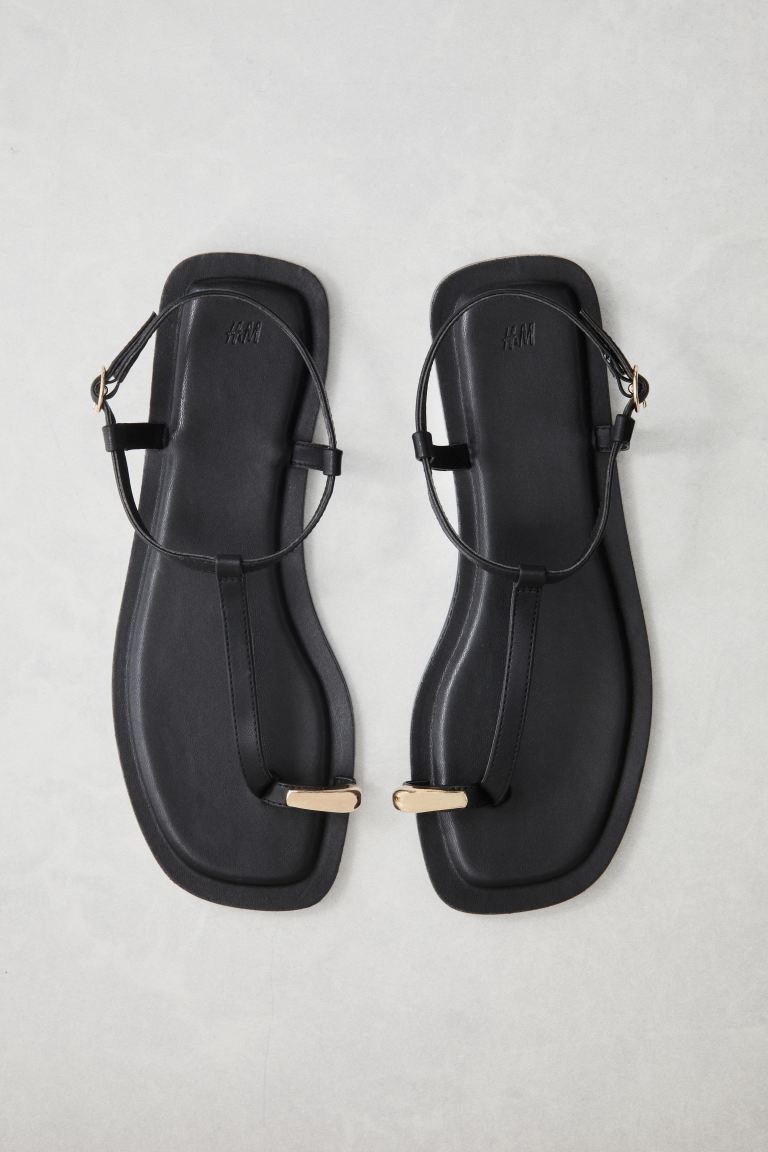 Metal-Detail Sandals