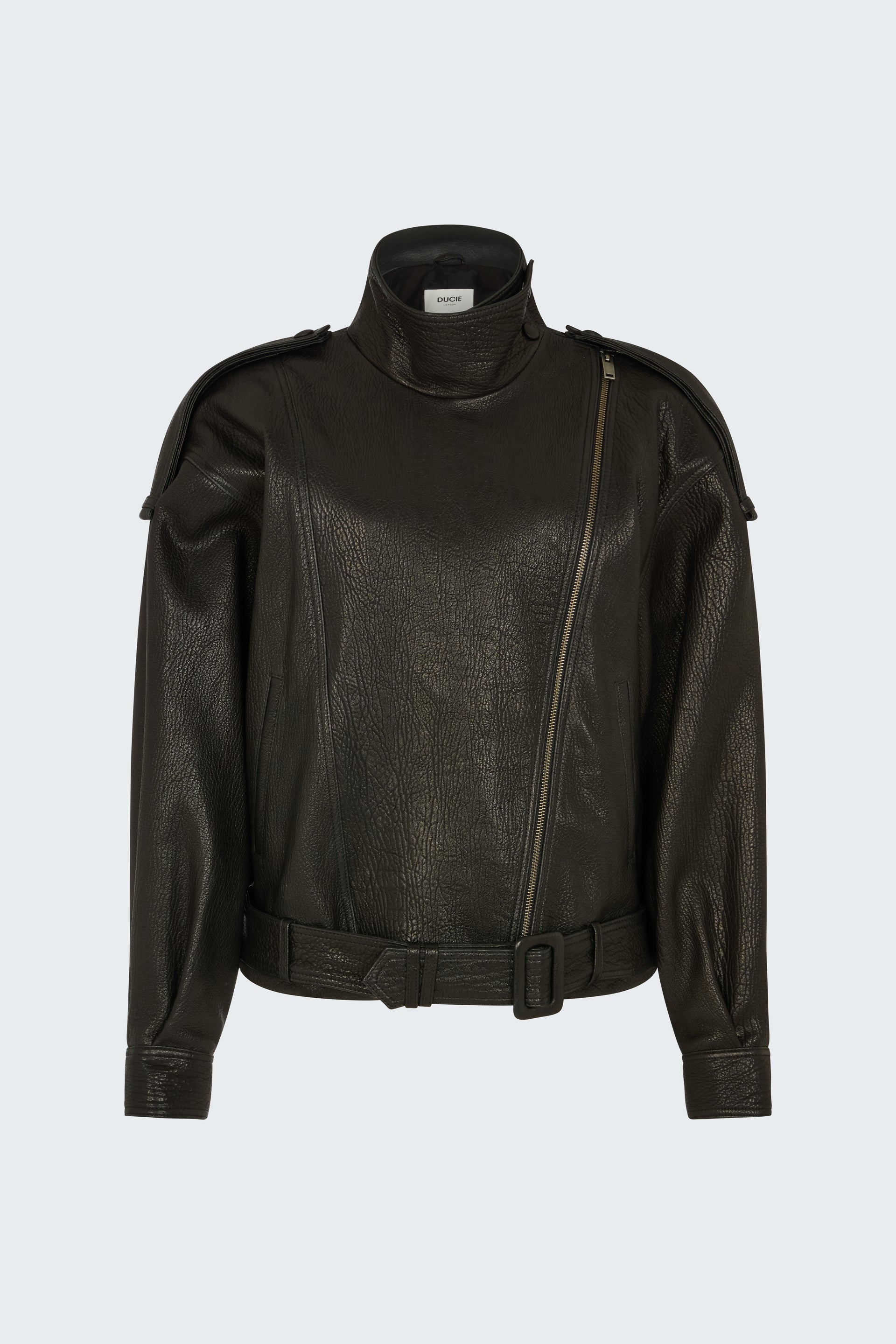 Serpa Grained Leather Jacket - Xxs / Black