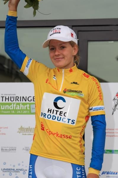 The new race leader, Emma Johansson (Hitec Products)