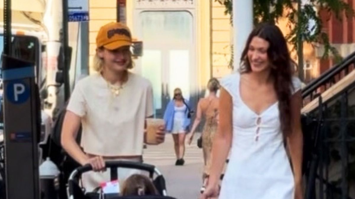 Bella Hadid Pushes the Yeehaw Agenda in a Little White Dress and Cowboy Boots