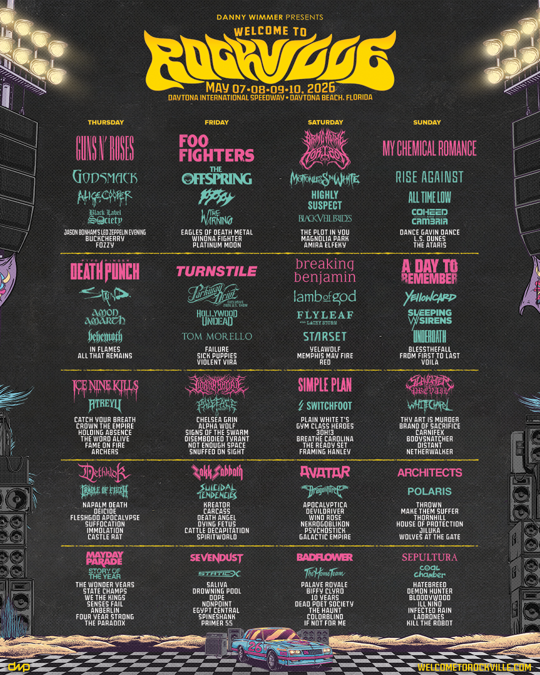 Welcome To Rockville 2026 festival poster