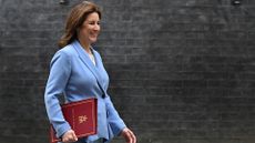 UK chancellor Rachel Reeves pictured departing Downing Street to present the government's Spring Forecast to the House of Commons.