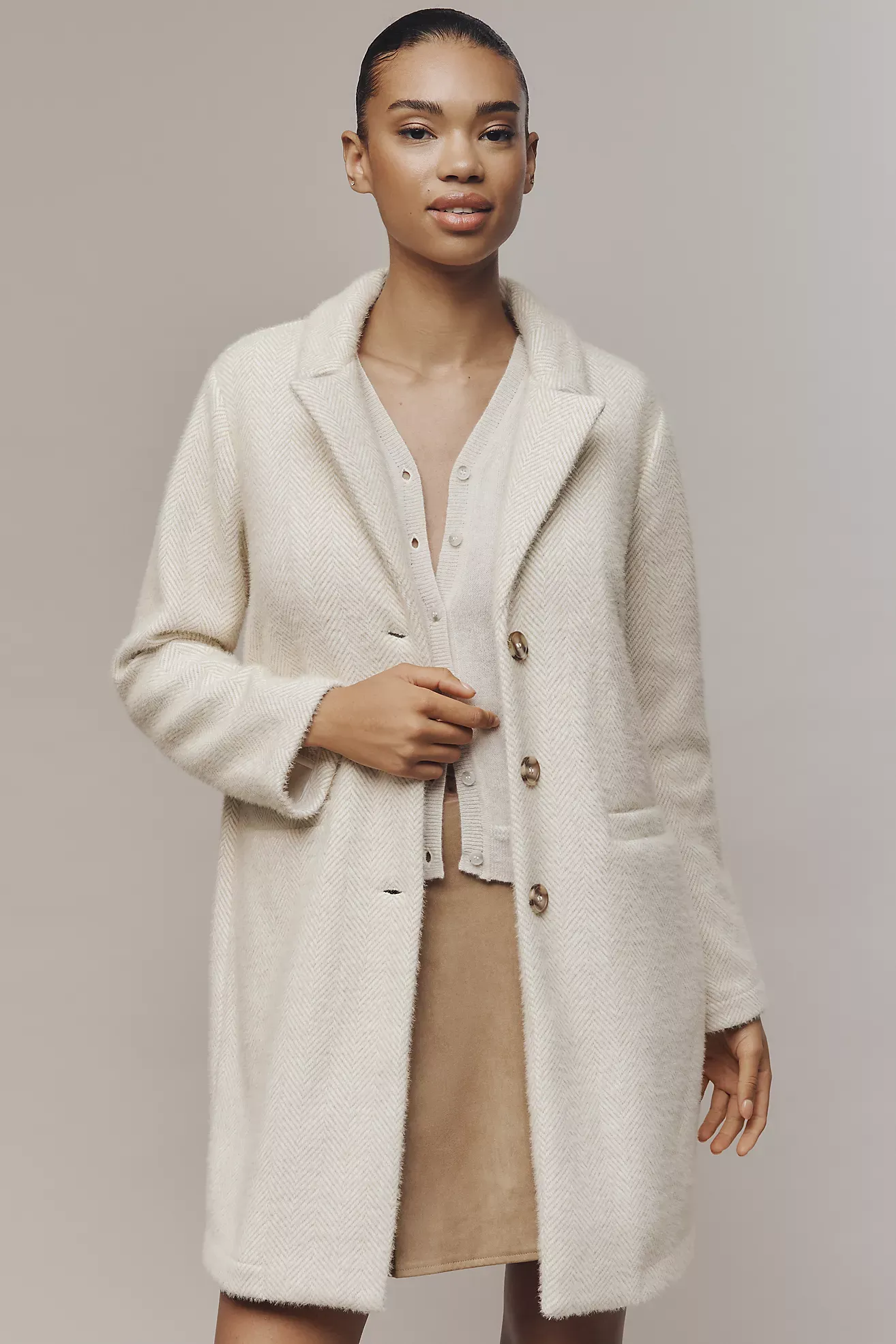 Sanctuary Hometown Fuzzy Knit Coat