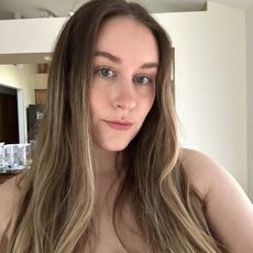 Beauty editor Kaitlyn McLintock wearing Wonderskin Lip Tint