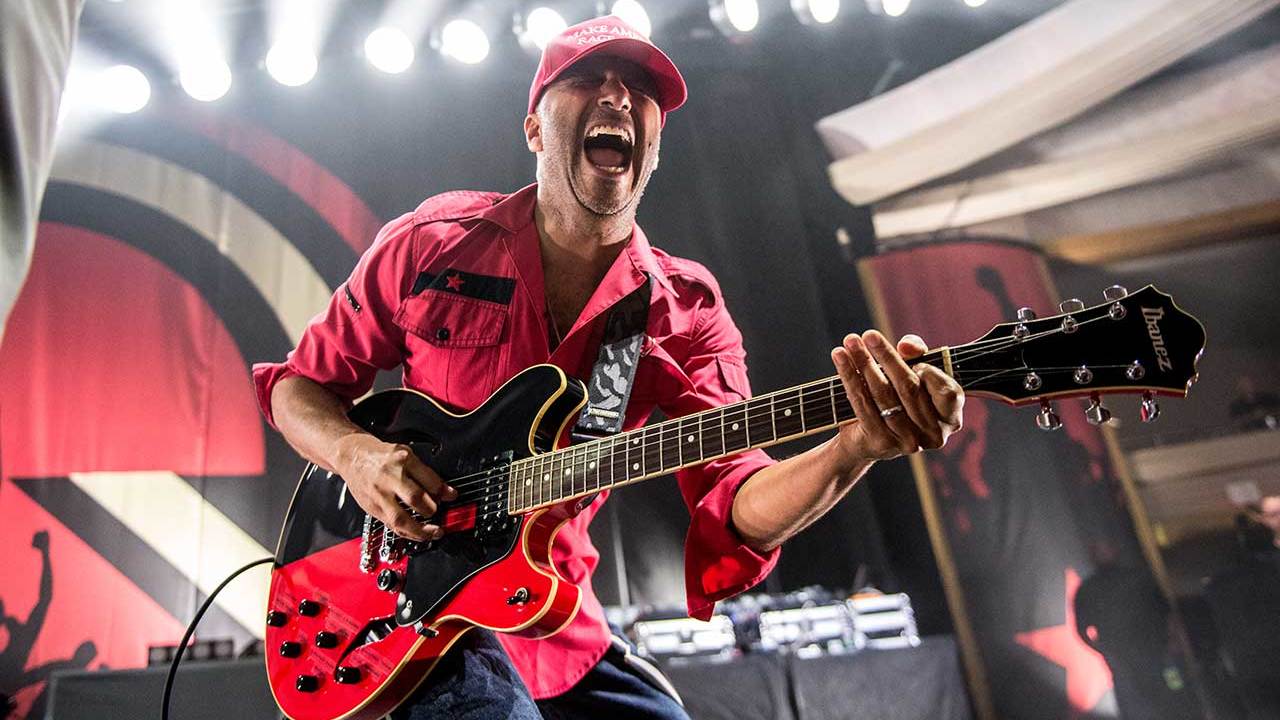 Tom Morello performing live with Prophets Of Rage