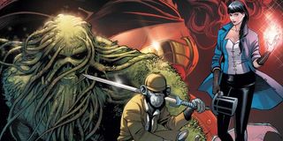 Swamp Thing, Detective Chimp and Zatanna in Justice League Dark comic