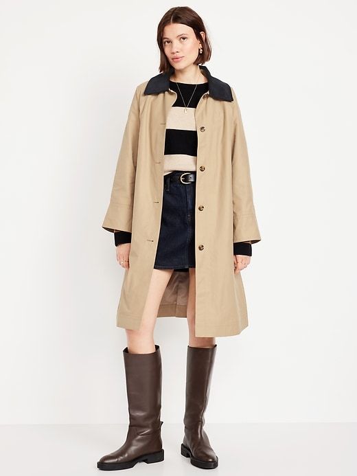 Water-Resistant Long Barn Coat