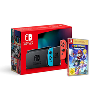 Nintendo Switch (Neon-Rot/Neon Blau) + Mario + Rabbids: Sparks of Hope (Gold Edition)