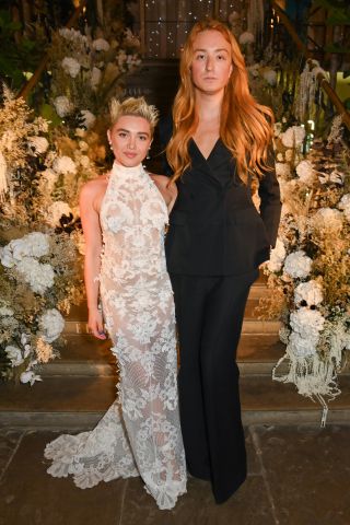 LONDON, ENGLAND - SEPTEMBER 05: Florence Pugh, winner of The British Icon Award presented by Harris Reed attend the ELLE Style Awards 2023, in partnership with Tiffany & Co. at The Old Sessions House on September 5, 2023 in London, England.