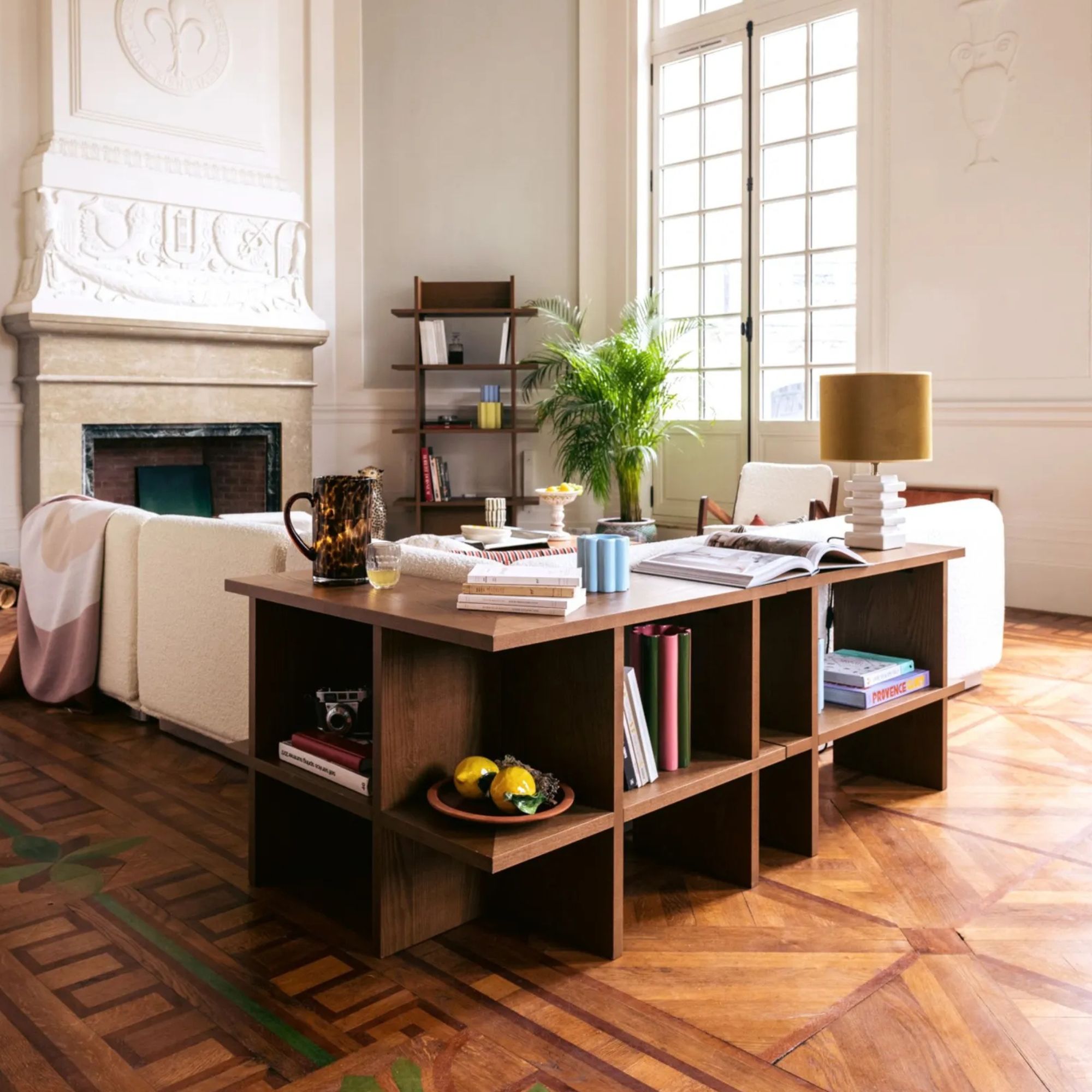 The Socialite Family, Mara Ash Corner Shelf in Iroko Finish