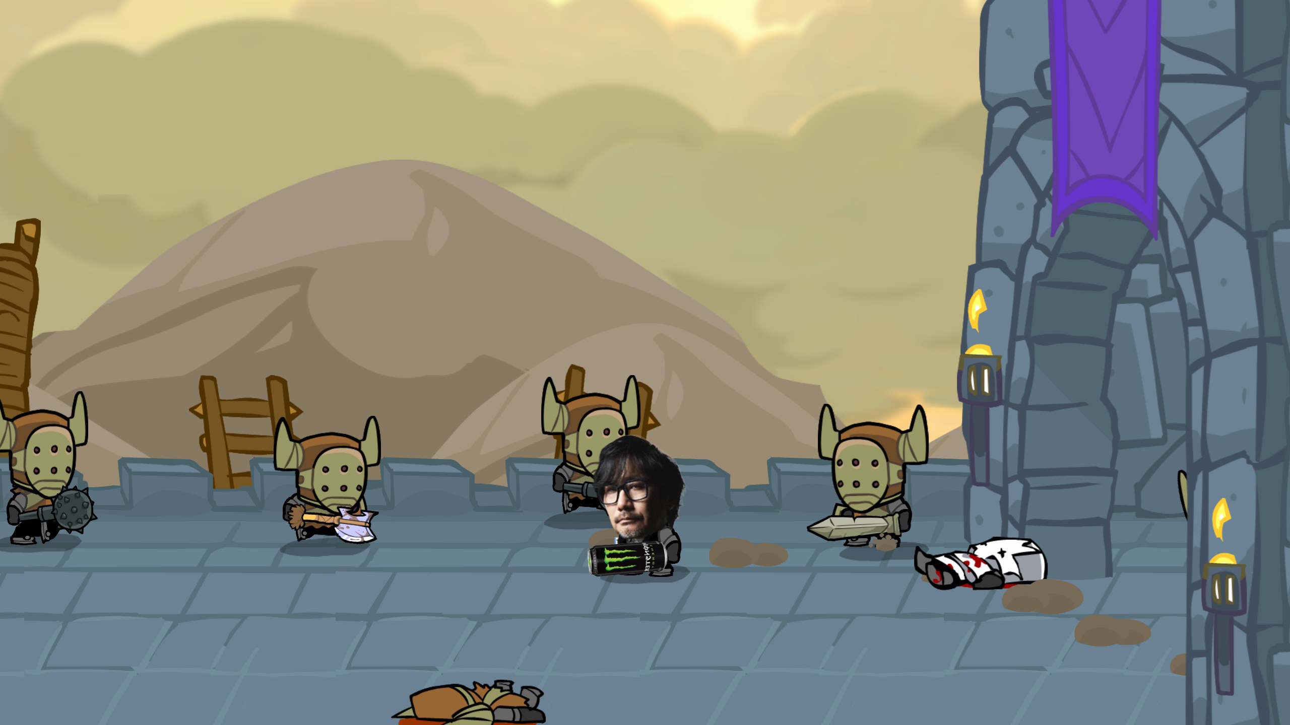Hideo Kojima in Castle Crashers