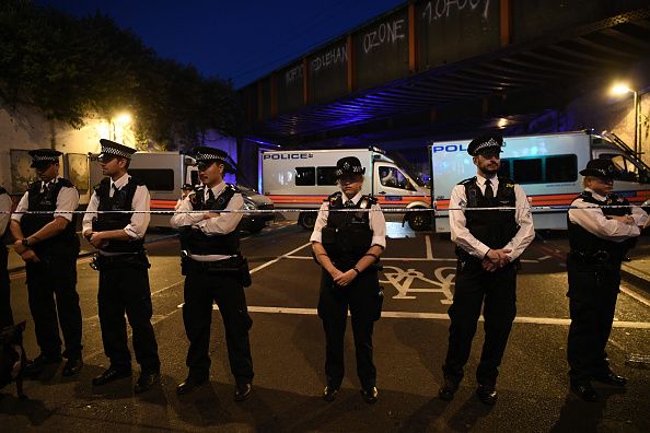 Police in Finsbury Park.