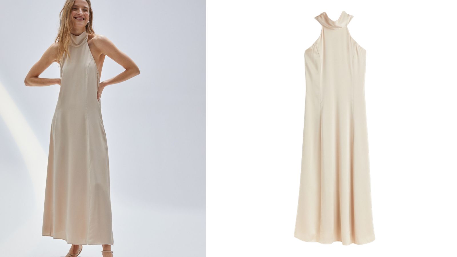 H&M Satin Bridesmaid Dress