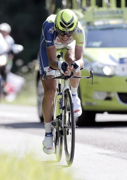 Vincenzo Nibali (Liquigas-Cannondale) is still in the hunt for an overall podium finish.