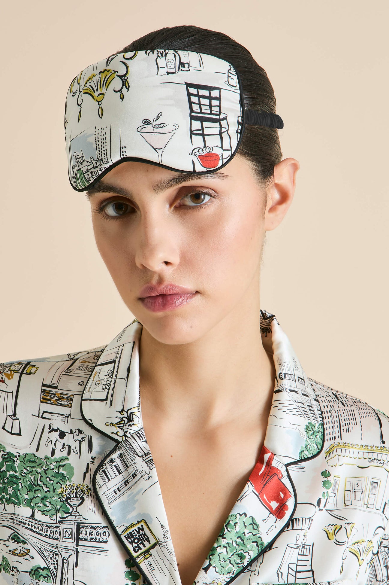 the carlyle x olivia von halle eye mask