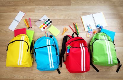 Backpacks and school supplies.