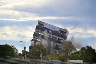 warren hall implodes