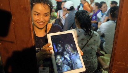 A football team has been found alive after nine days trapped in a Thai cave
