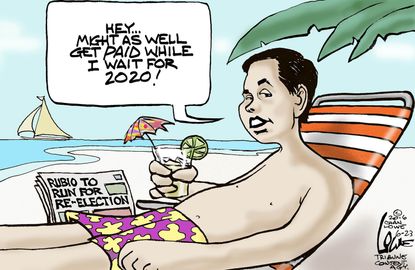 Political cartoon U.S. Marco Rubio 2020