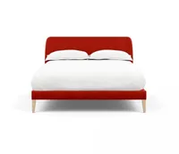 Wallis Bed Double Varese Velvet Terracotta Natural Feet | 10% off with code BLACK10