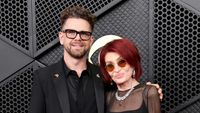 Jack and Sharon Osbourne (red carpet shot)
