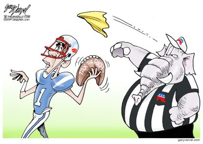 Obama cartoon U.S. sports NFL taxes