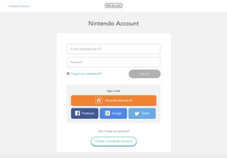 Link Nintendo Network ID to Nintendo Account by logging in to your Nintendo Account