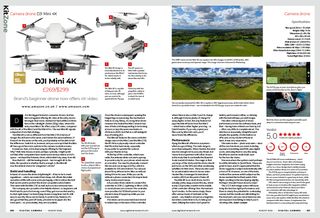 Photo of the DJI Mini 4K camera drone review, in the August 2024 issue of Digital Camera magazine