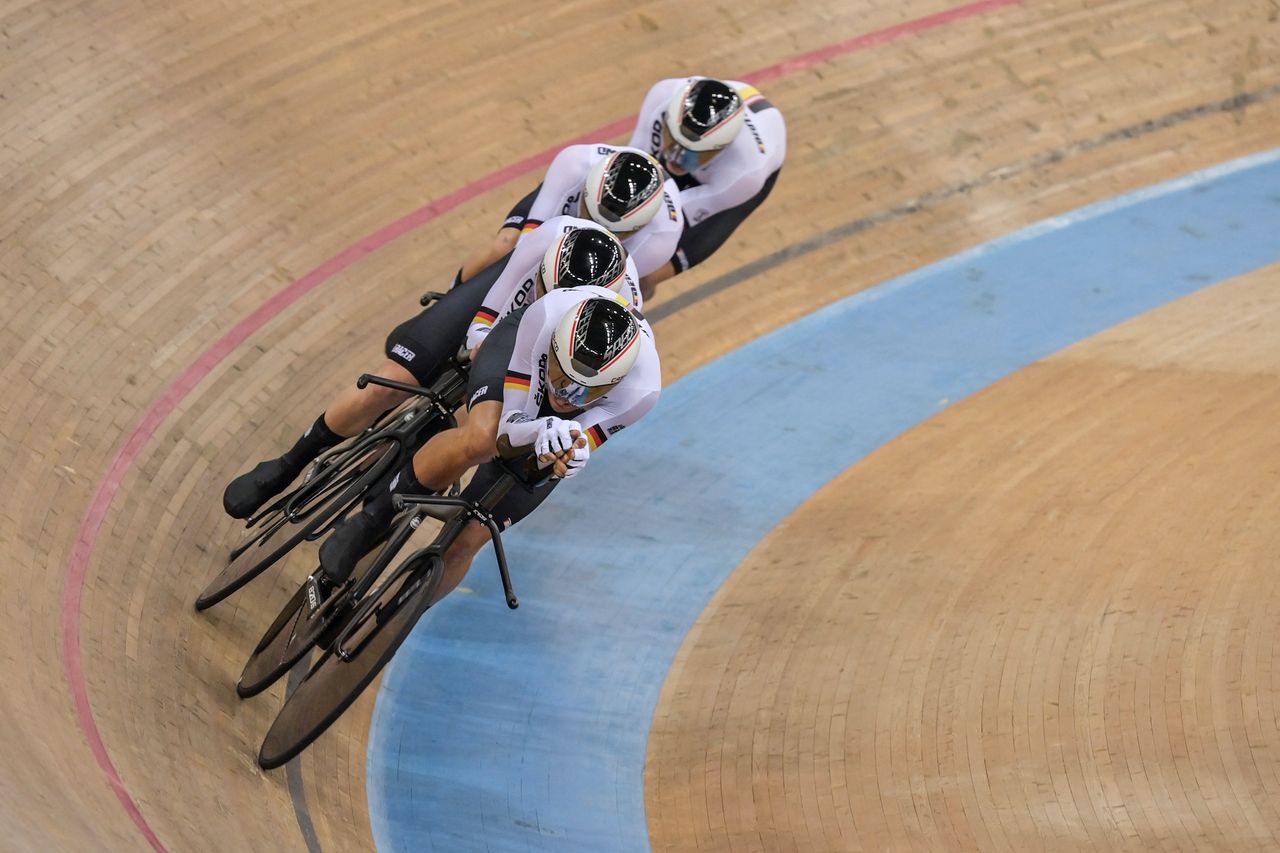 The German men&#039;s team pursuit squad