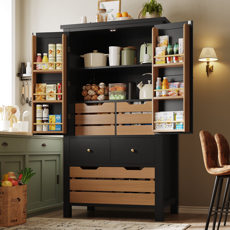 Brayden Studio 140cm Kitchen Pantry | Wayfair.co.uk