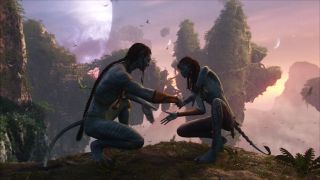 Jake and Nytiri in Avatar