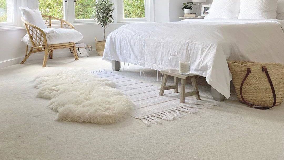 cream carpet in bedroom