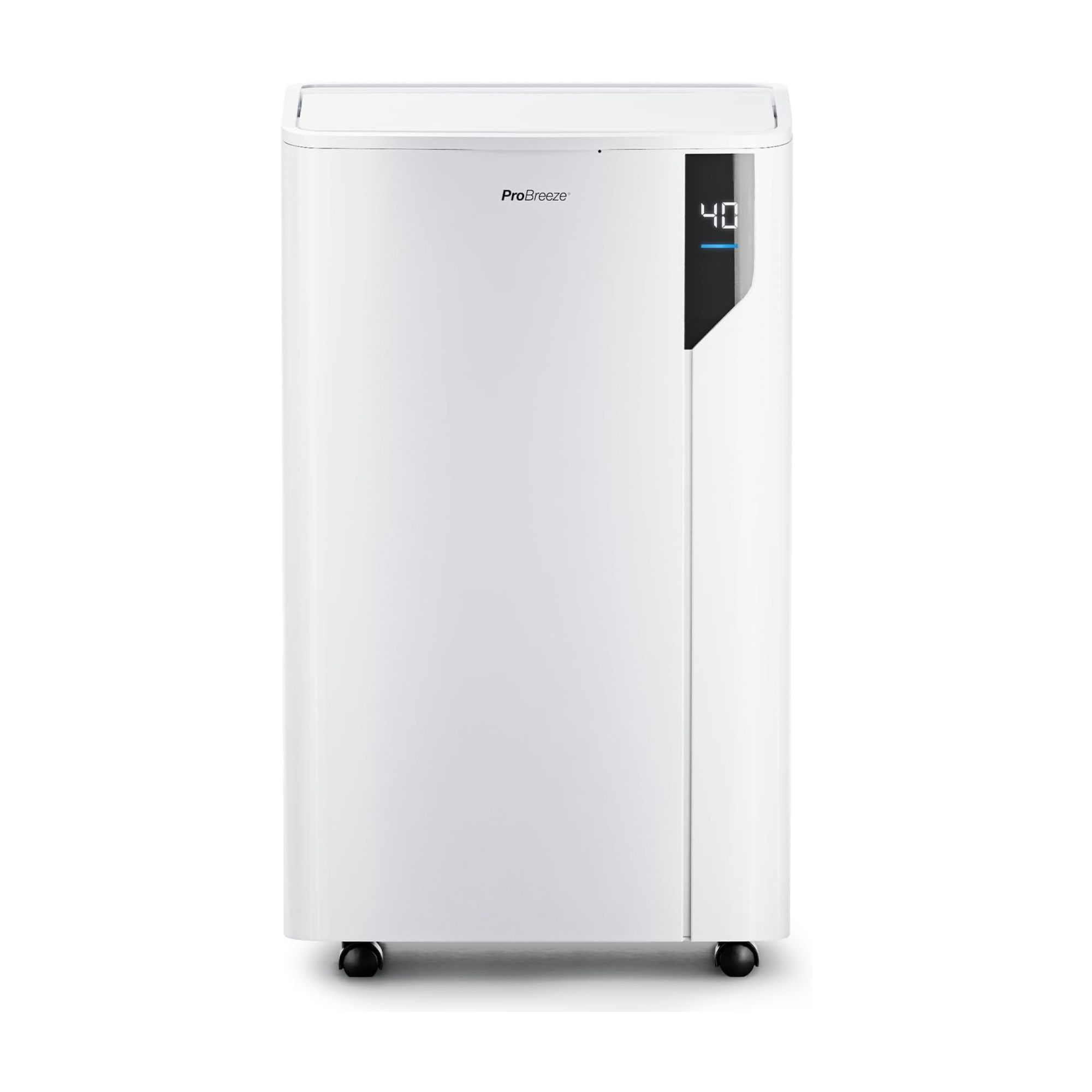 A white dehumidifier 