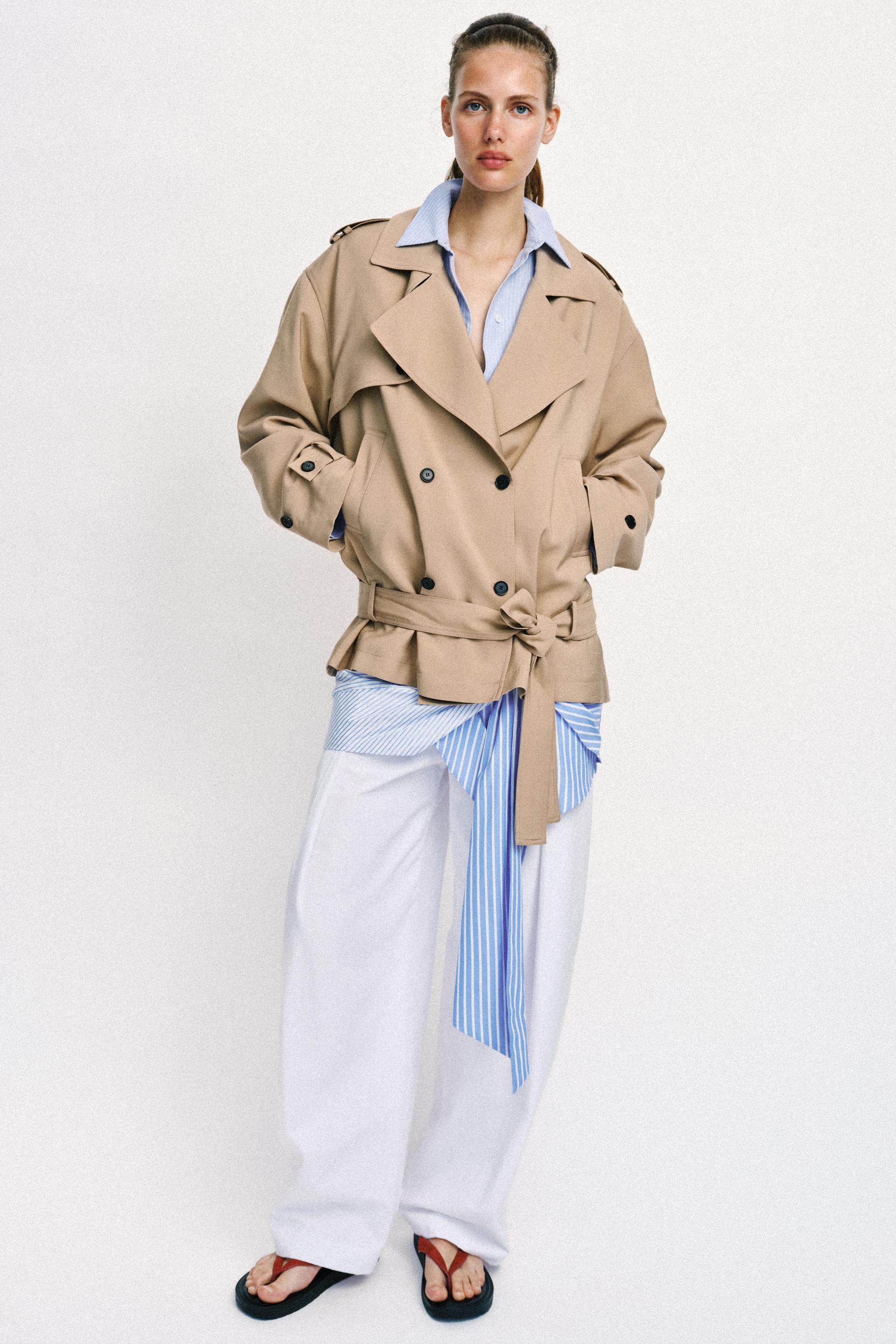 Belted Trench Jacket