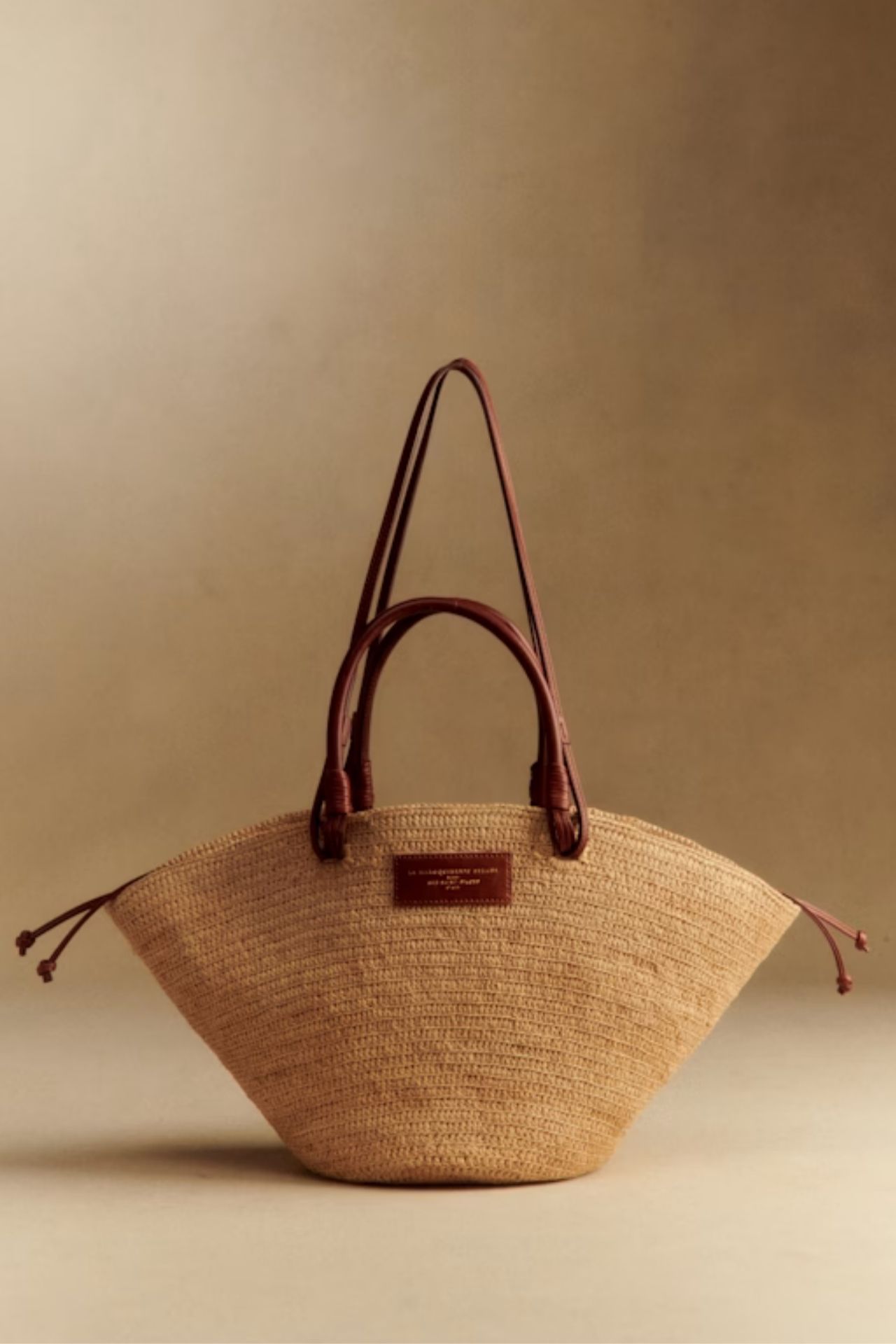 Justine Basket Bag - Natural Raffia - Raffia - S&amp;eacute;zane