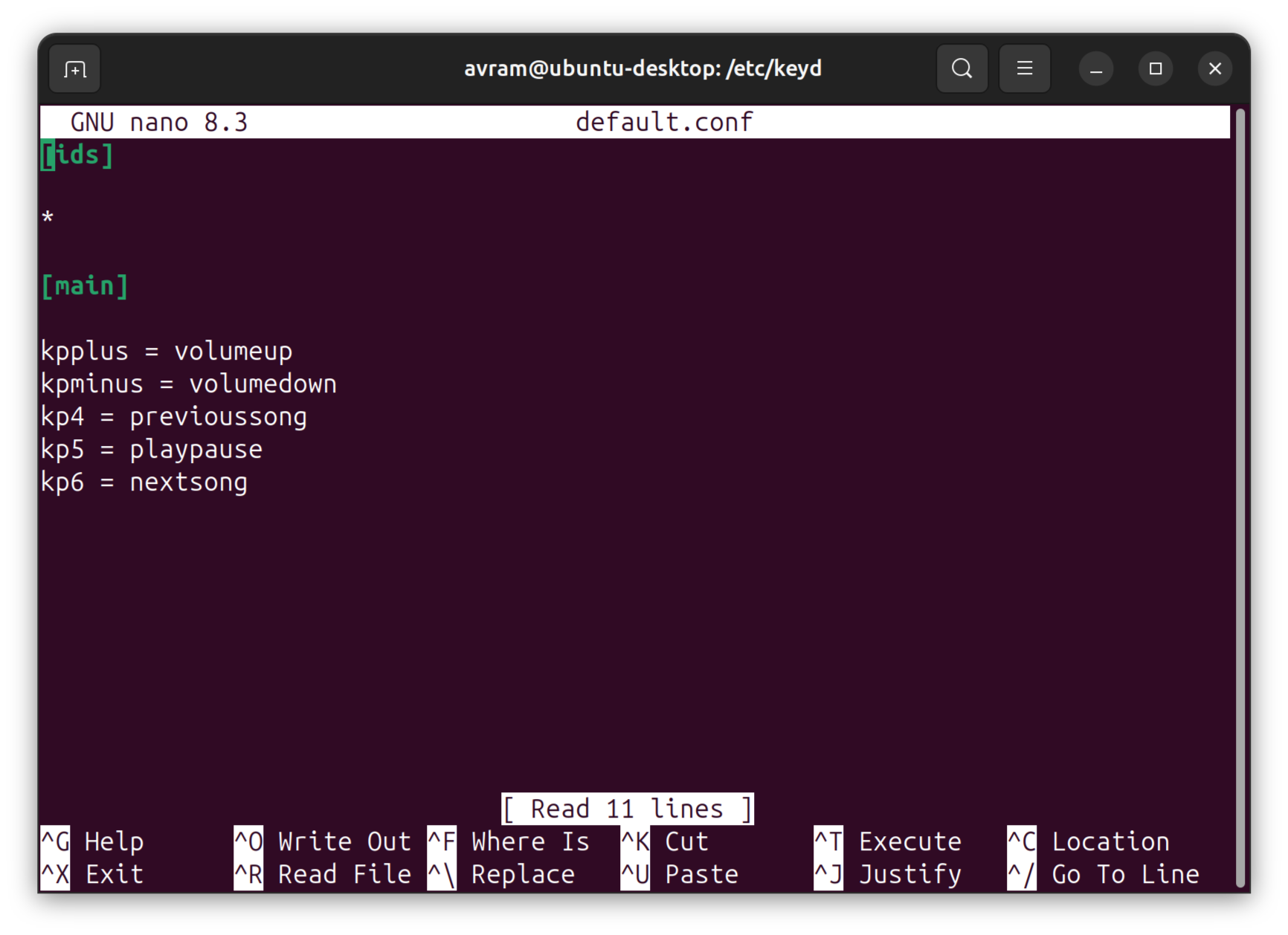 keyd config file