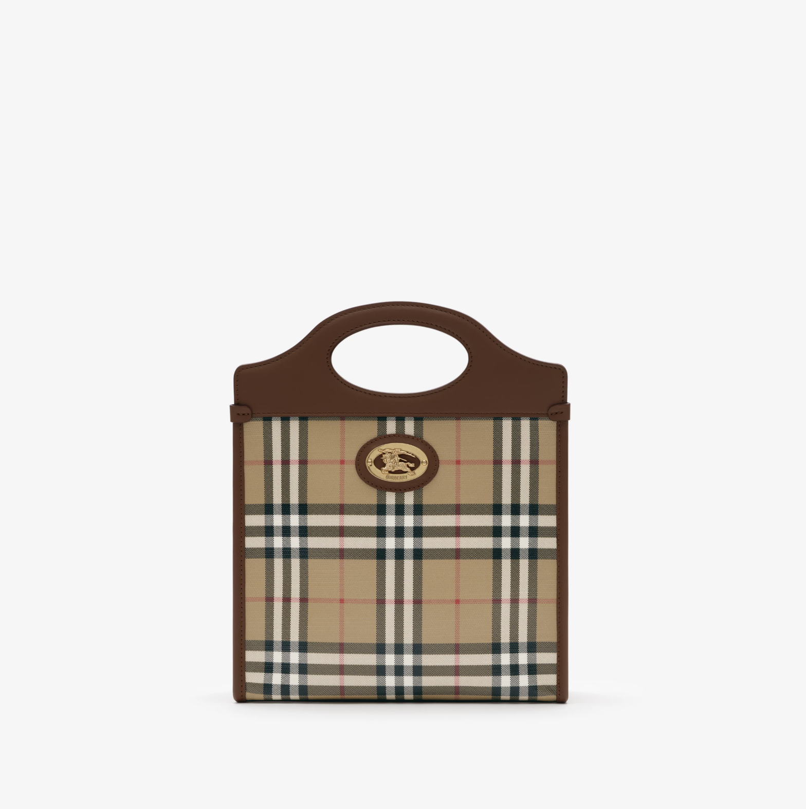Mini Pocket Bag in Archive Beige - Women, Cotton | Burberry&reg; Official