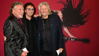 Robert Plant, Tony Iommi and Bev Bevan makes a surprise appearance onstage at the Black Sabbath Ballet in Birmingham, UK