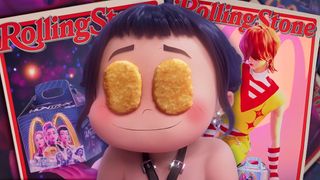 Images from an animated advert for McDonald's KPop Demon Hunters meals