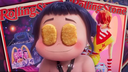 Images from an animated advert for McDonald's KPop Demon Hunters meals