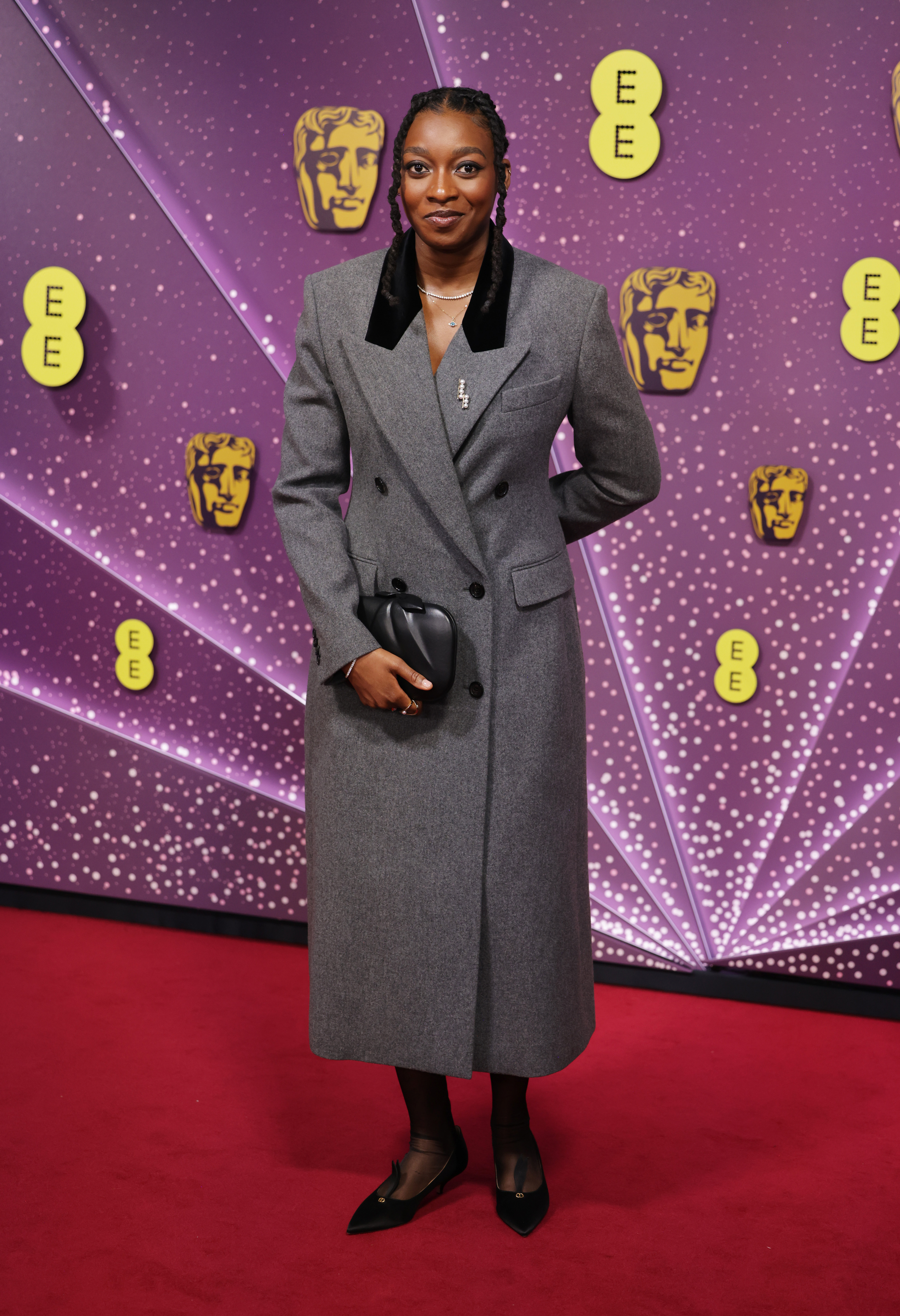 Little Simz aka Simbi Ajikawo attends the 2026 EE BAFTA Film Awards at The Royal Festival Hall