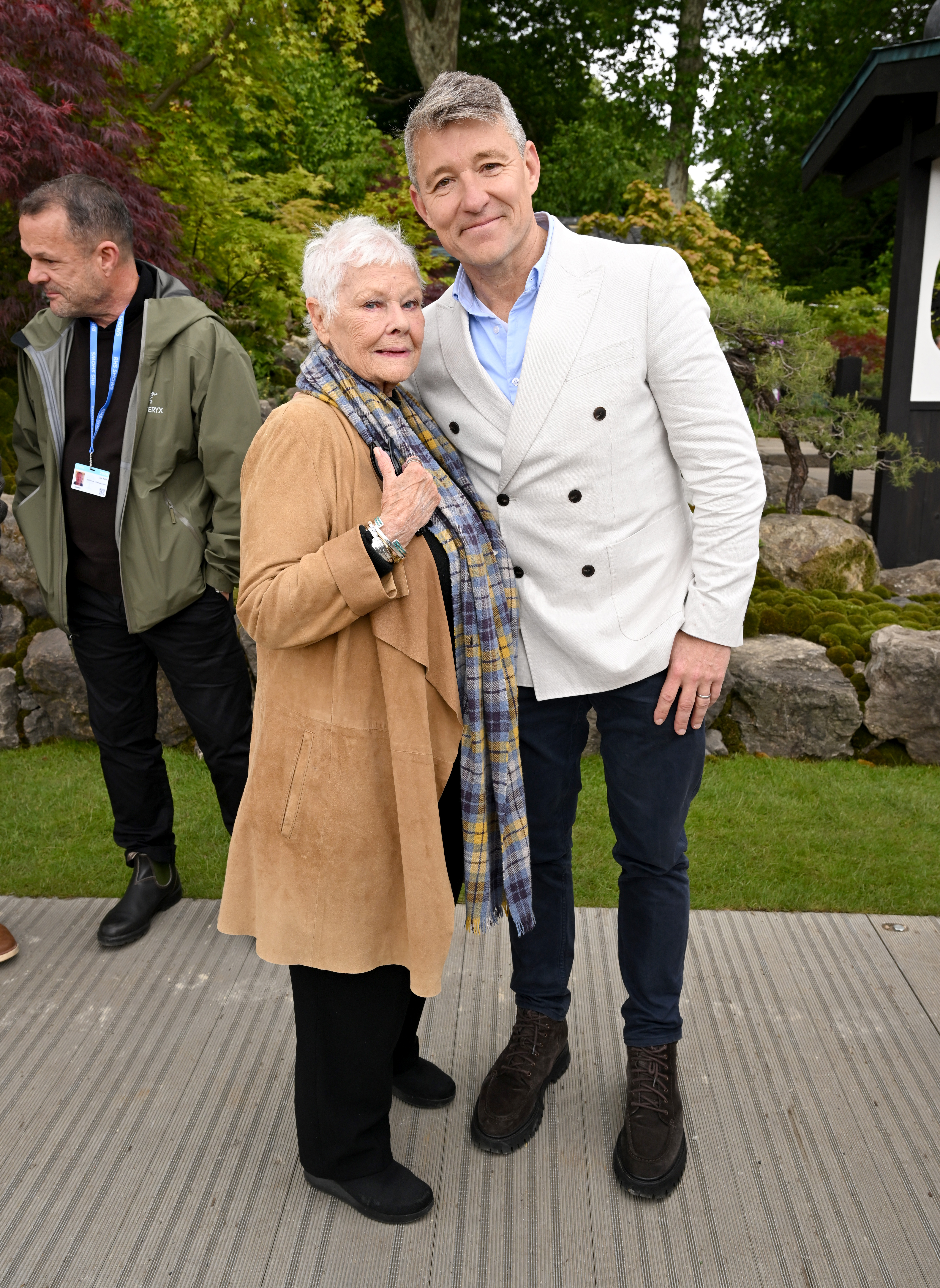 Judi Dench and Ben Shepherd at RHS Chelsea Flower show
